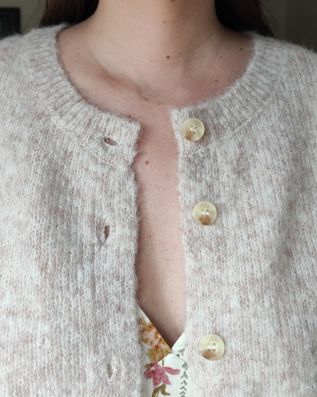 Cardigan punto Elia Taupe