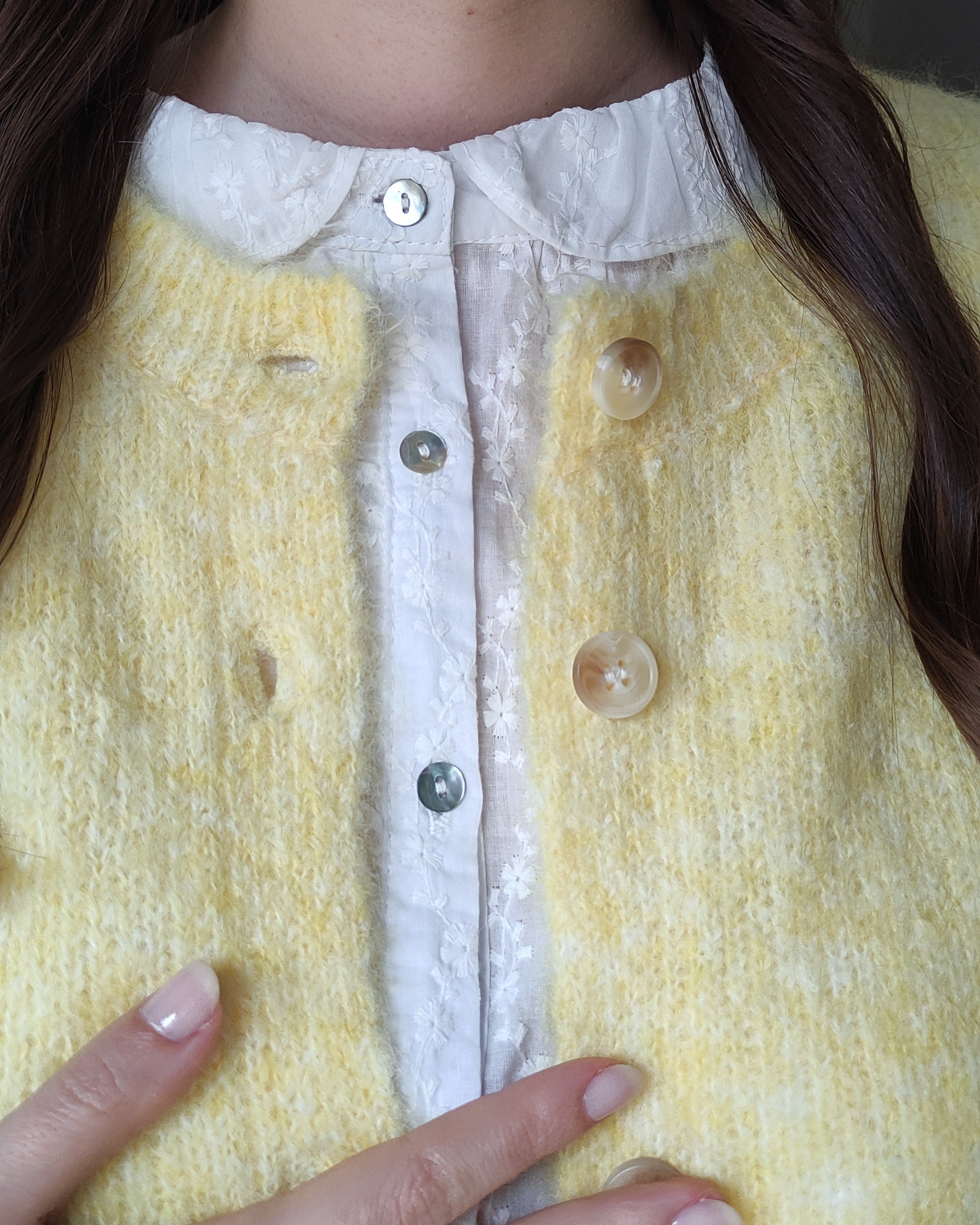 Cardigan punto Elia Amarillo