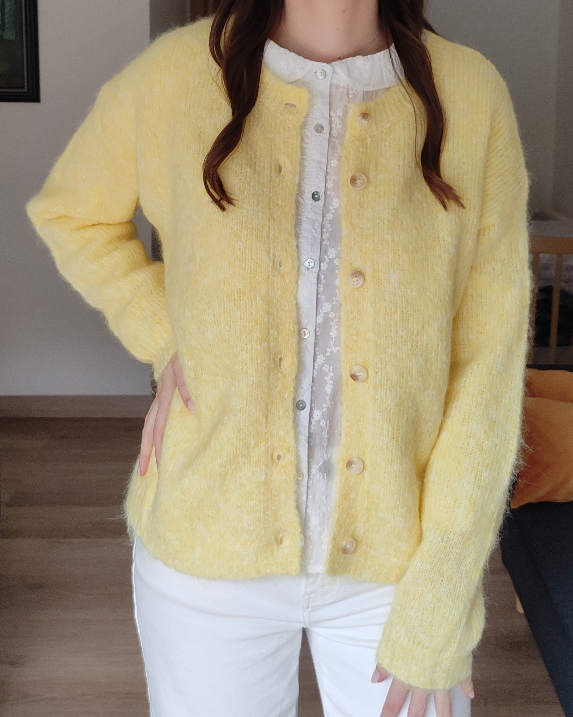 Cardigan punto Elia Amarillo
