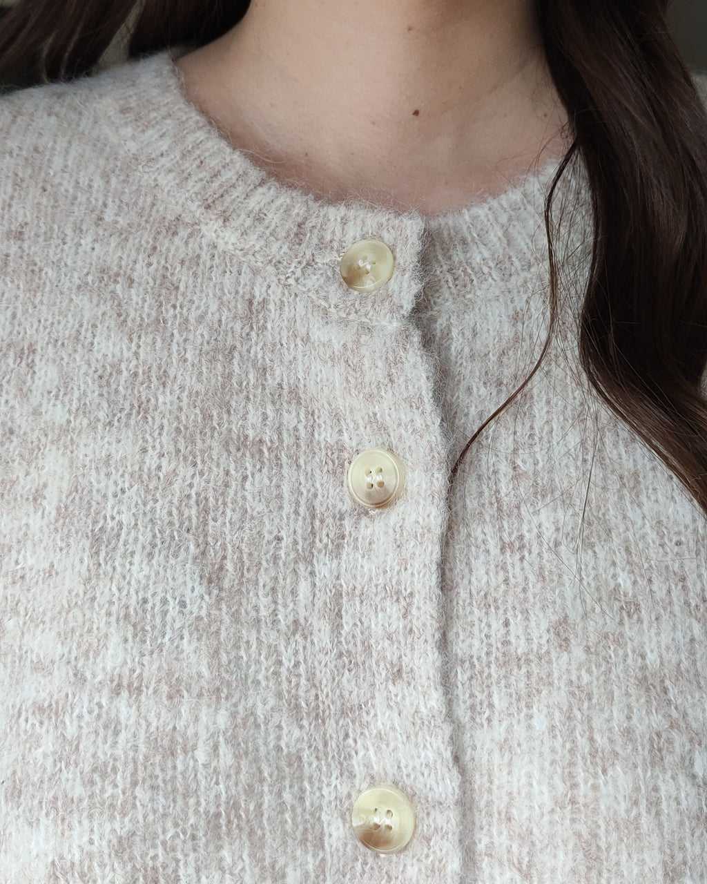 Cardigan punto Elia Taupe