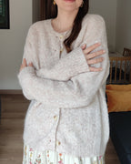 Cardigan punto Elia Taupe