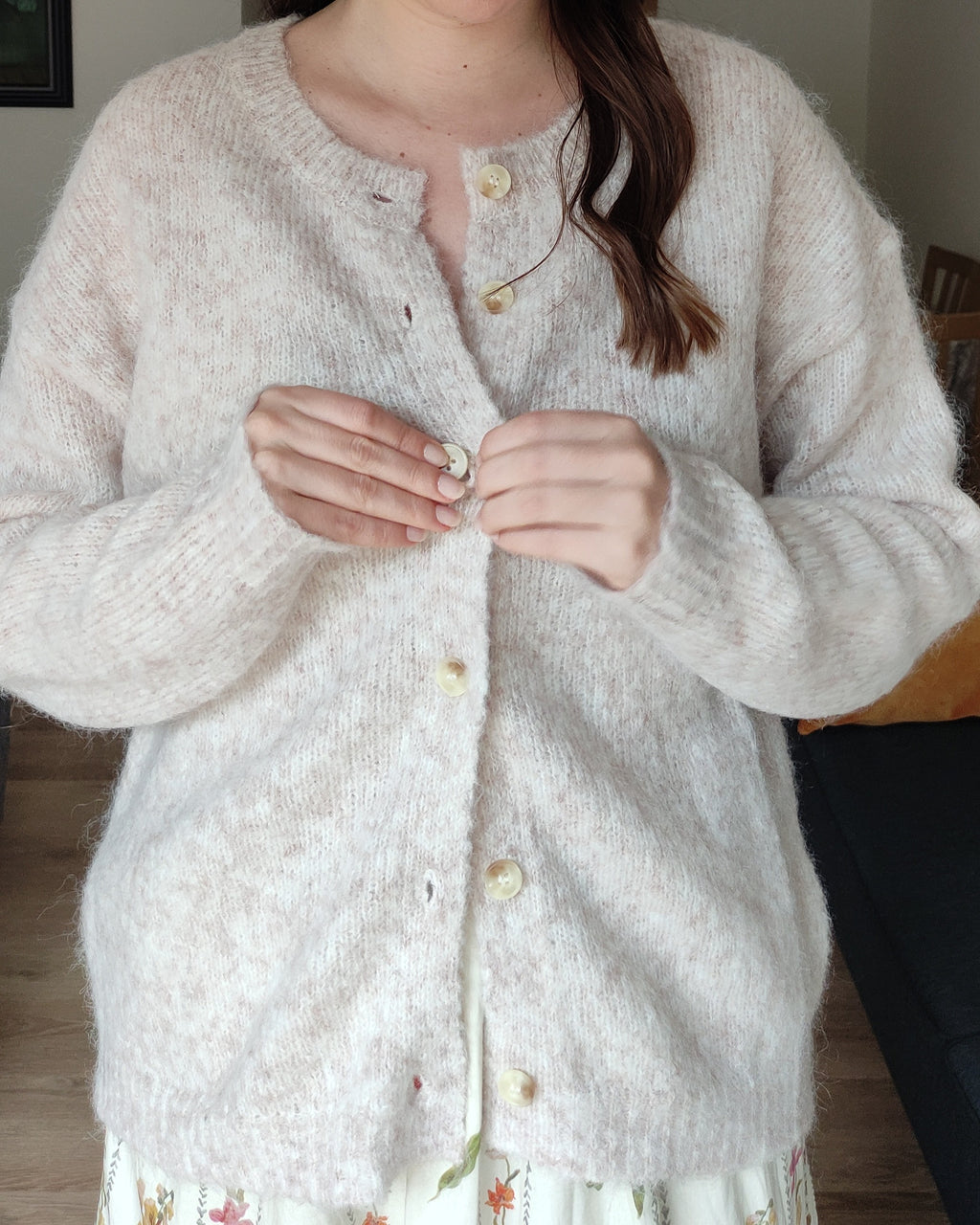 Cardigan punto Elia Taupe