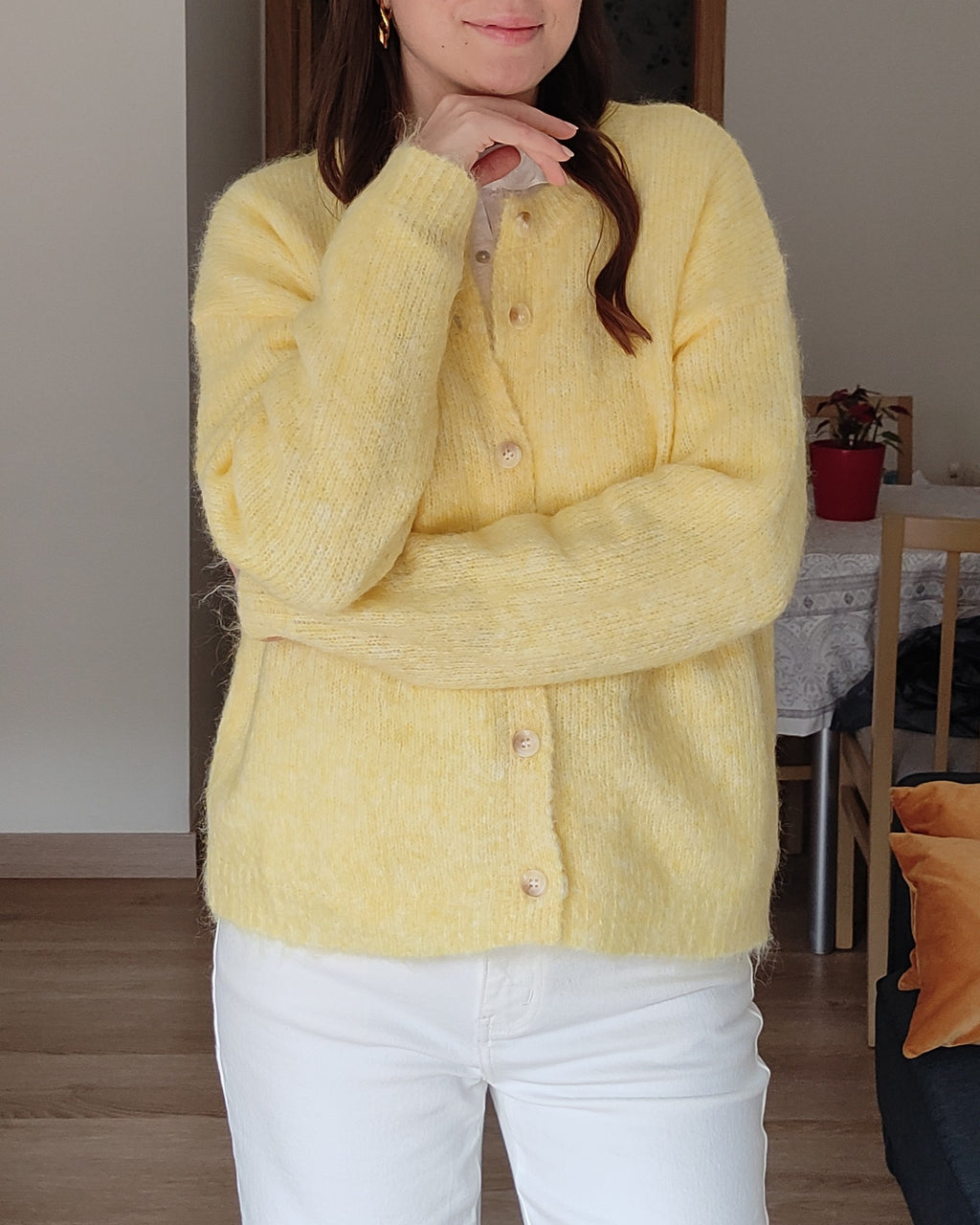 Cardigan punto Elia Amarillo